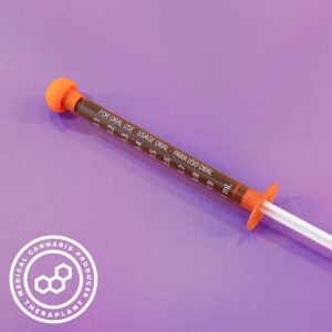 Medical-360X 1:1 RSO Syringe 41107- 46.06mg THC/50.53 CBD per 0.1mL