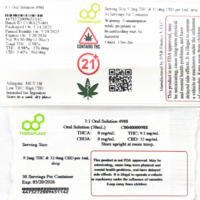 Medical- 3:1 Oral Solution 4988- 9.2mg THC/32mg CBD per 1mL Drop - Image 2