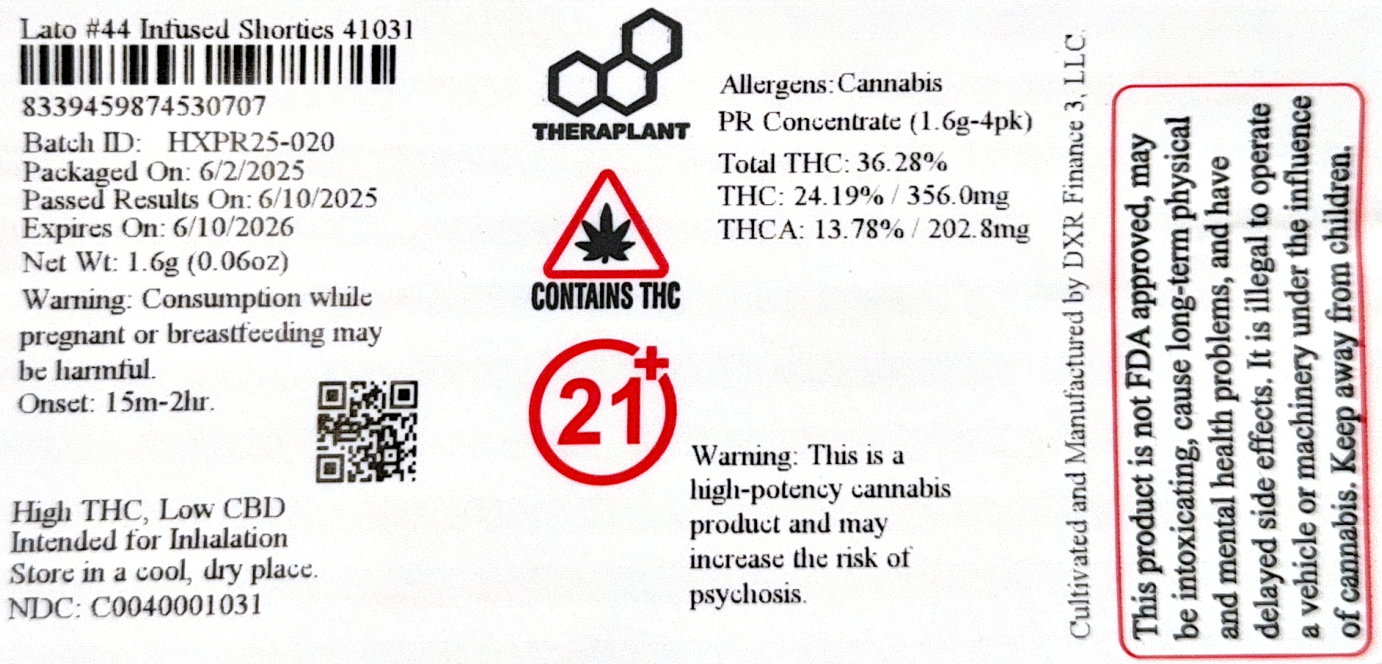 Lato #44 Infused Shorties 41031- 36.28% THC - Image 2