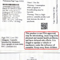 Permanent Papi Vape 41016- 90.12% THC - Image 2